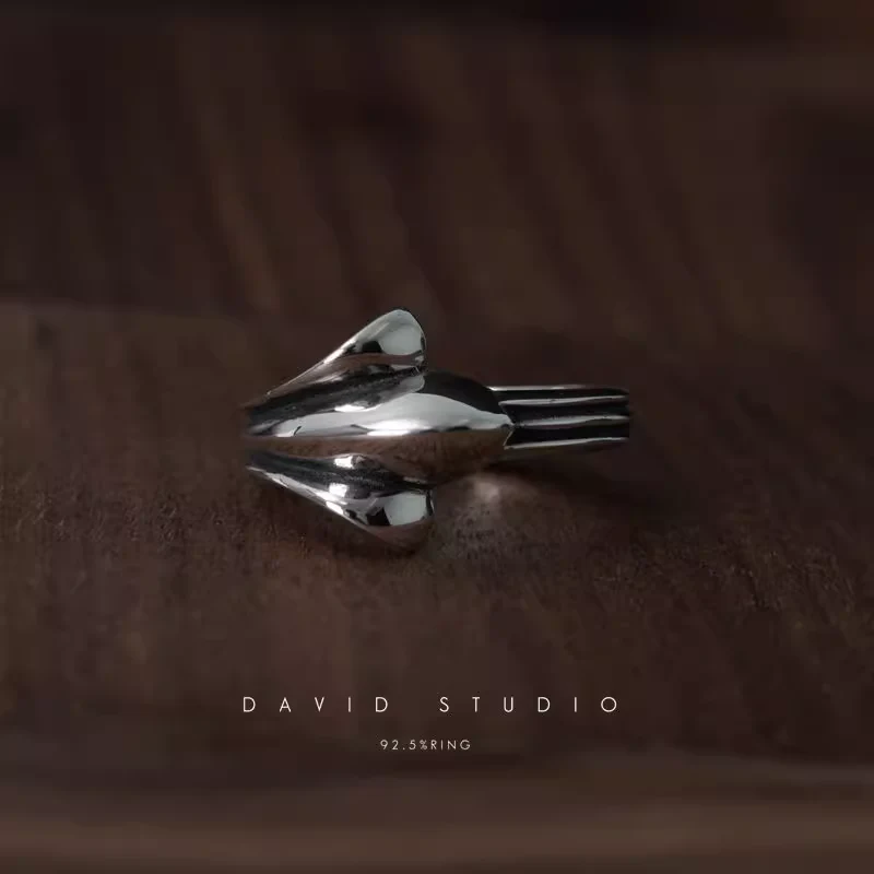 CHROME HEARTS 720 HALF CROSS TAIL RING