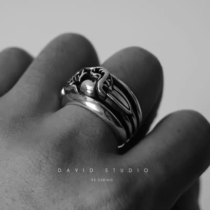 CHROME HEARTS DAGGER HEART RING