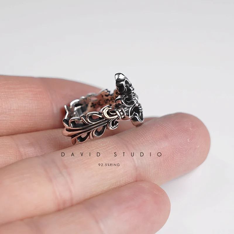 CHROME HEARTS FILIGREE CROSS RING