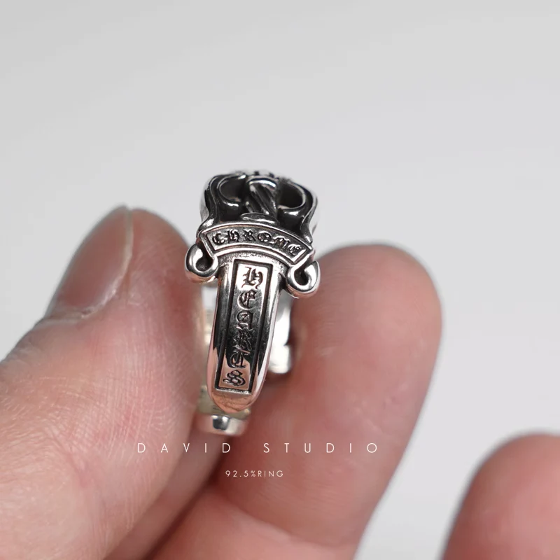 CHROME HEARTS DOUBLE DAGGER RING