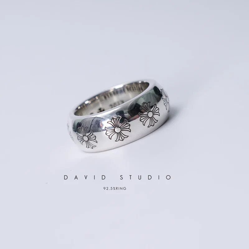 CHROME HEARTS ETCHED PLUS BAND RING