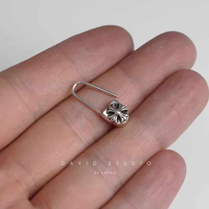 CHROME HEARTS SAFETY PIN EARRINGS