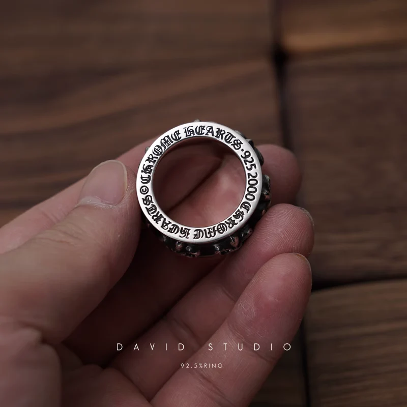 CHROME HEARTS BS FLEUR SPINNER RING