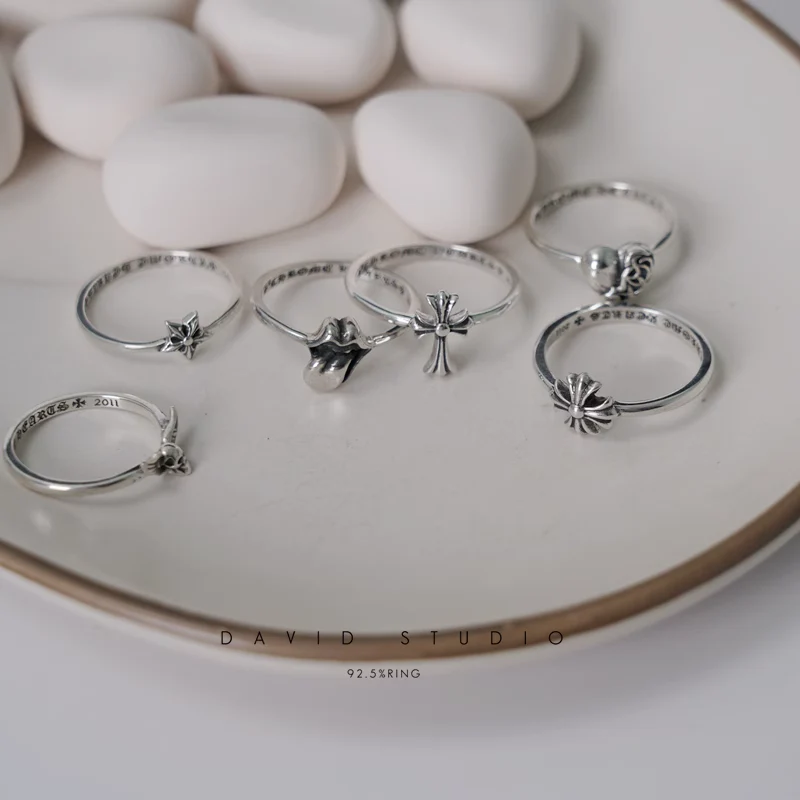 CHROME HEARTS MS.CH PLUS/CROSS/FOTI MAHALI/STAR/TONGUE/HEART RING