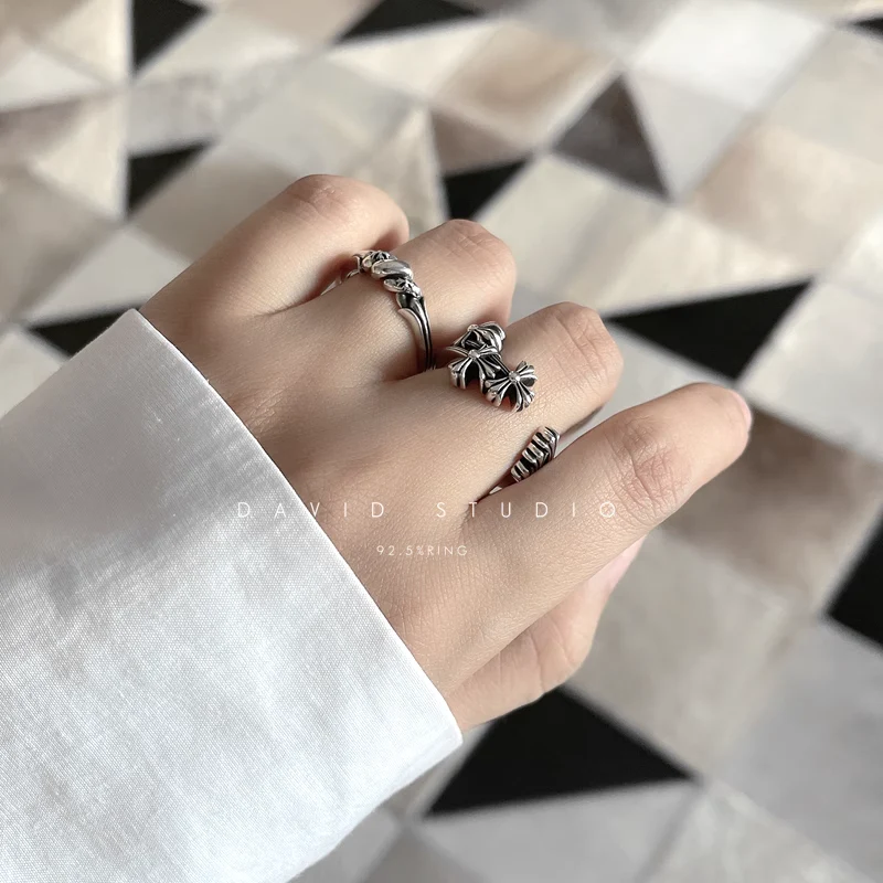 CHROME HEARTS CEMETERY HOOP RING
