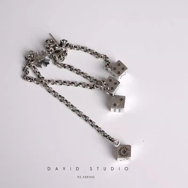 CHROME HEARTS JOJO DICE DROP EARRINGS