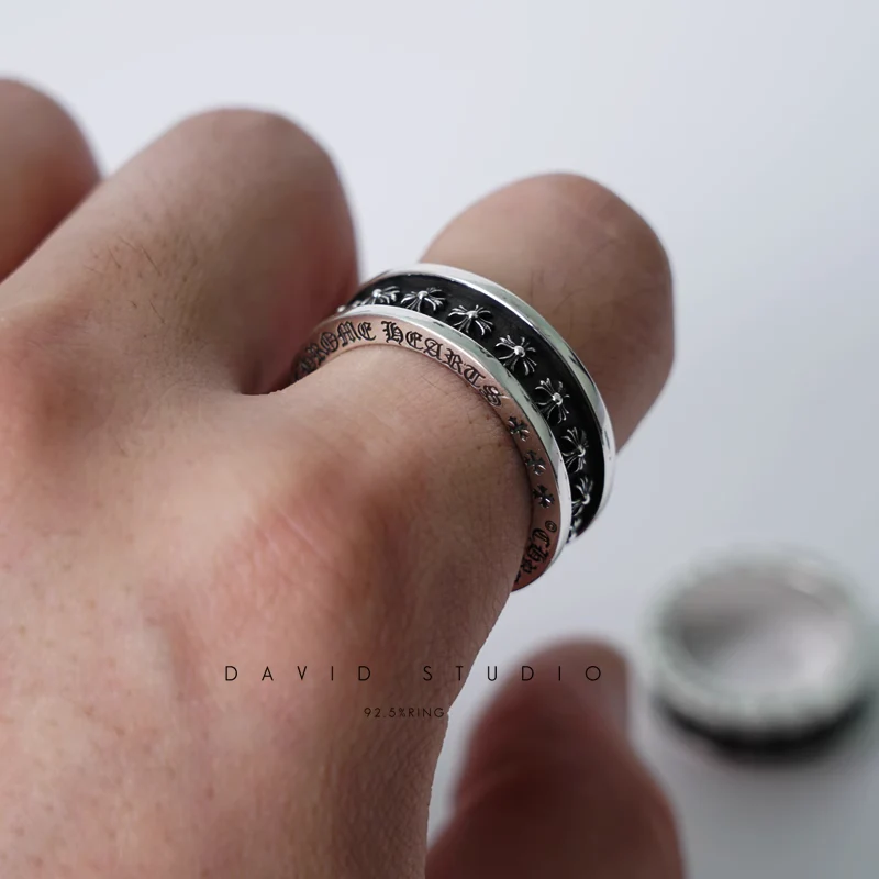 CHROME HEARTS TINY CH PLUS SPINNER RING