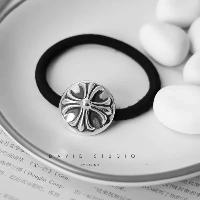 CHROME HEARTS CROSS BALL HAIR TIE