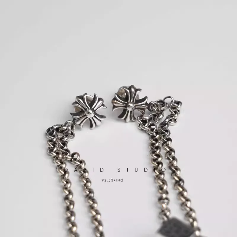 CHROME HEARTS JOJO DICE DROP EARRINGS