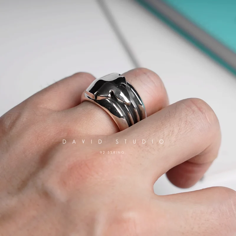 CHROME HEARTS BIG FLEUR TAIL RING
