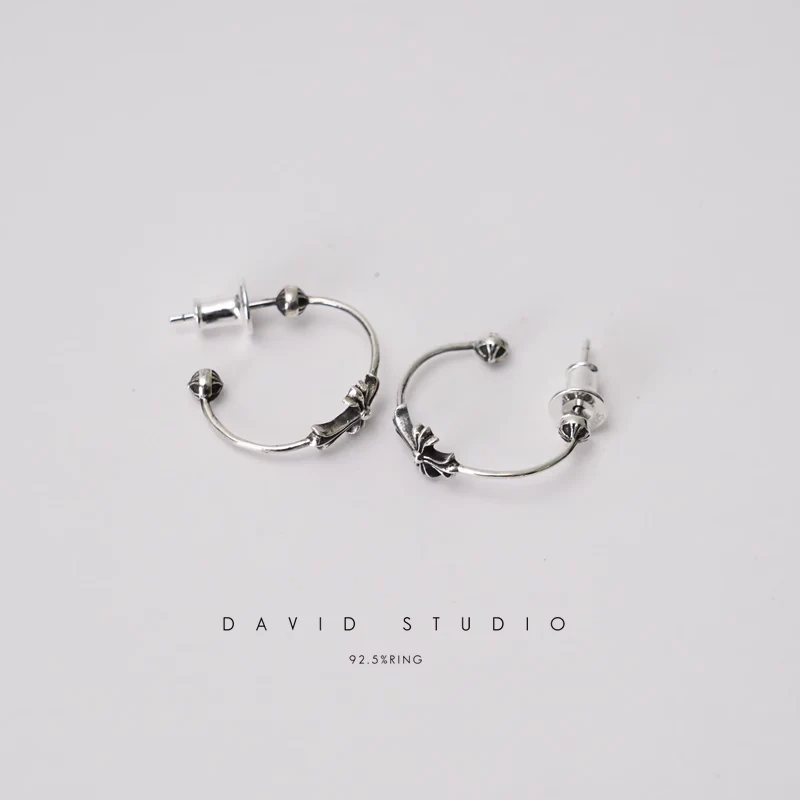 CHROME HEARTS SKINNY BANGLE BABYFAT EARRING