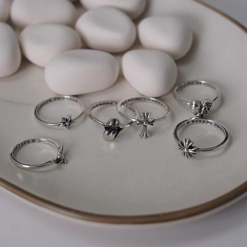 CHROME HEARTS MS.CH PLUS/CROSS/FOTI MAHALI/STAR/TONGUE/HEART RING