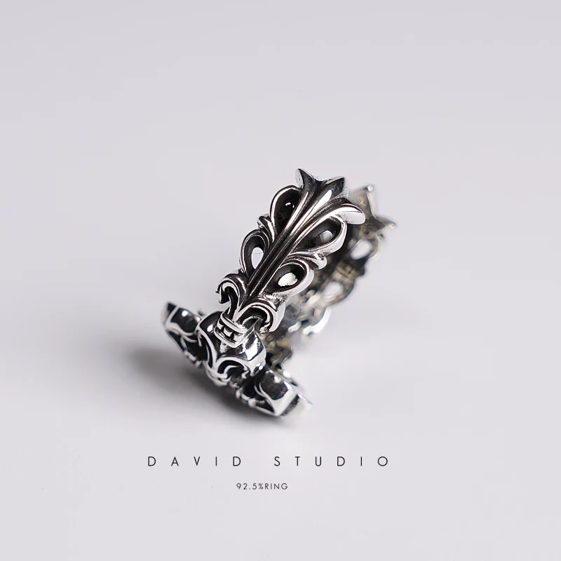 CHROME HEARTS FILIGREE CROSS RING