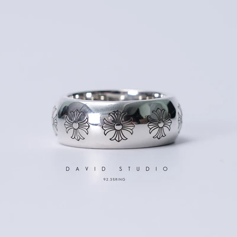 CHROME HEARTS ETCHED PLUS BAND RING