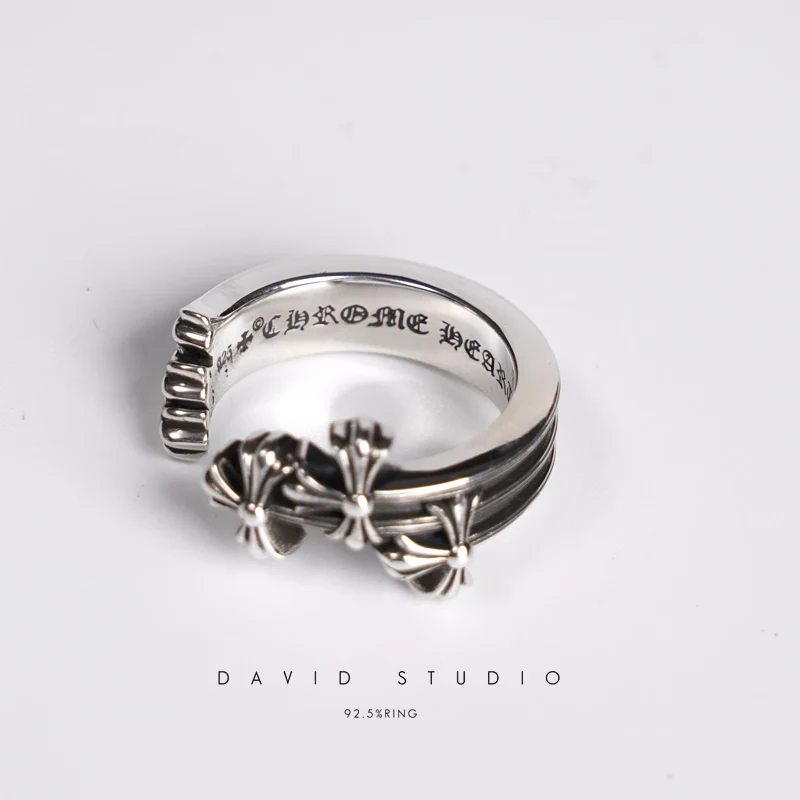 CHROME HEARTS CEMETERY HOOP RING