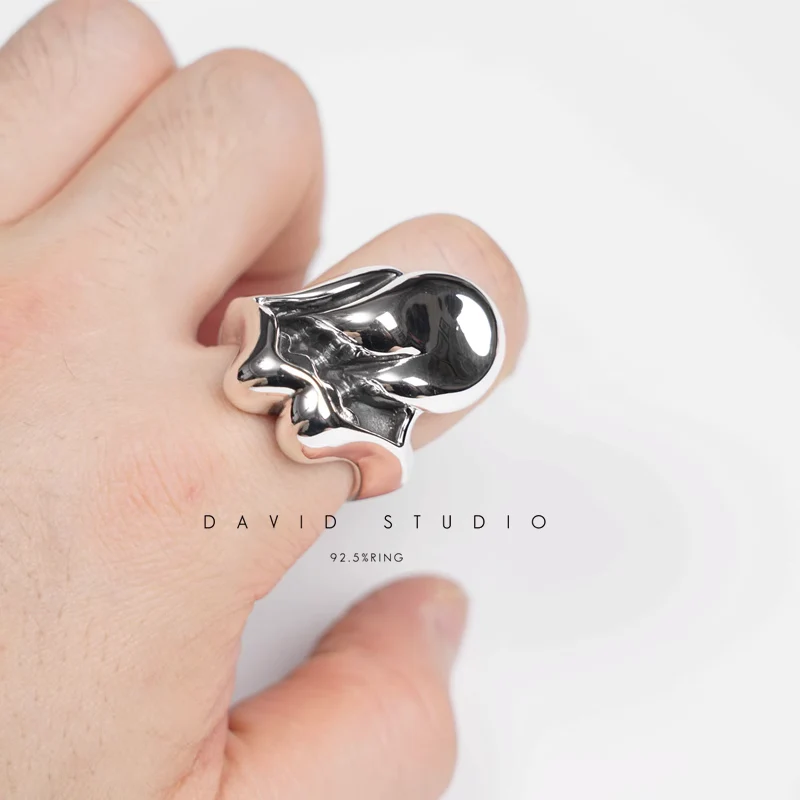 CHROME HEARTS LARGE ROLLING STONES TONGUE RING