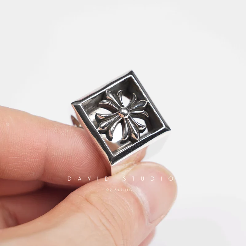 CHROME HEARTS SQUARE CH PLUS RING
