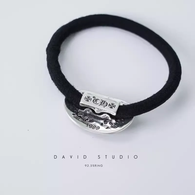 CHROME HEARTS TINY FLORAL HAIR TIE