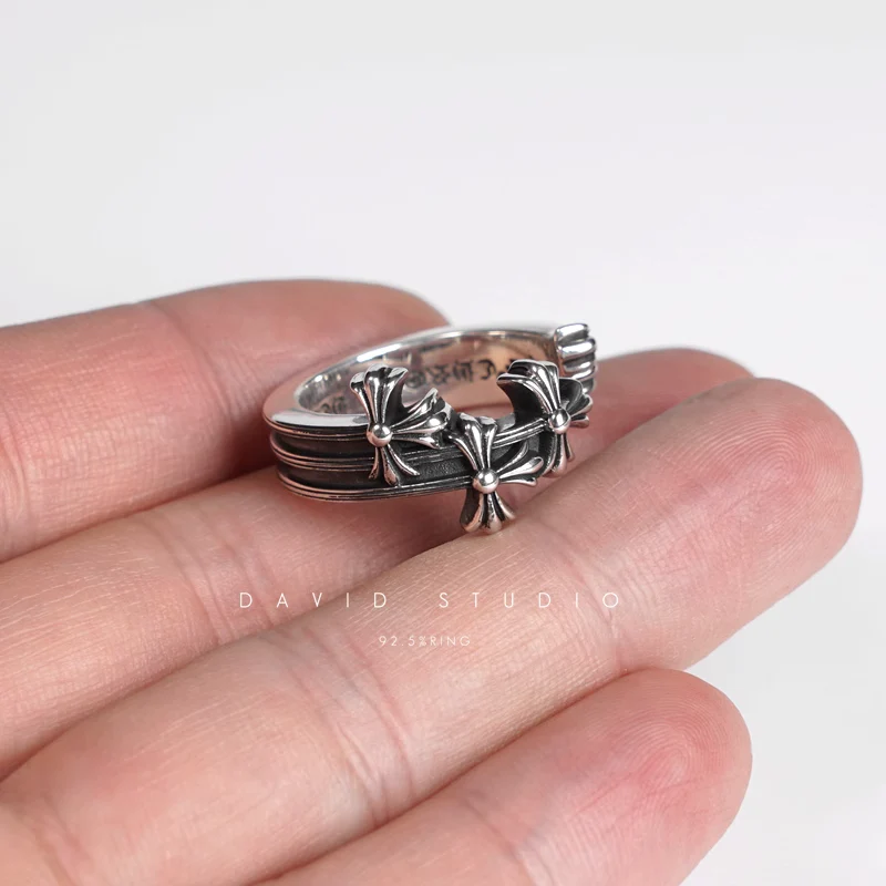 CHROME HEARTS CEMETERY HOOP RING
