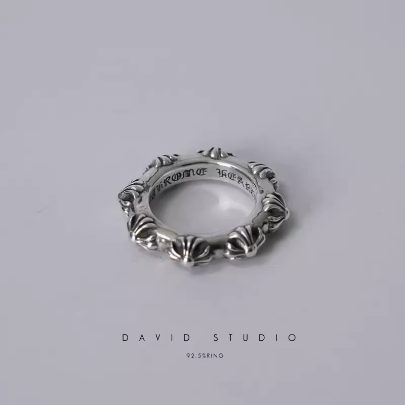 CHROME HEARTS CROSS BAND RING