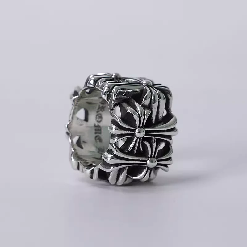 CHROME HEARTS SQUARE CEMETERY RING