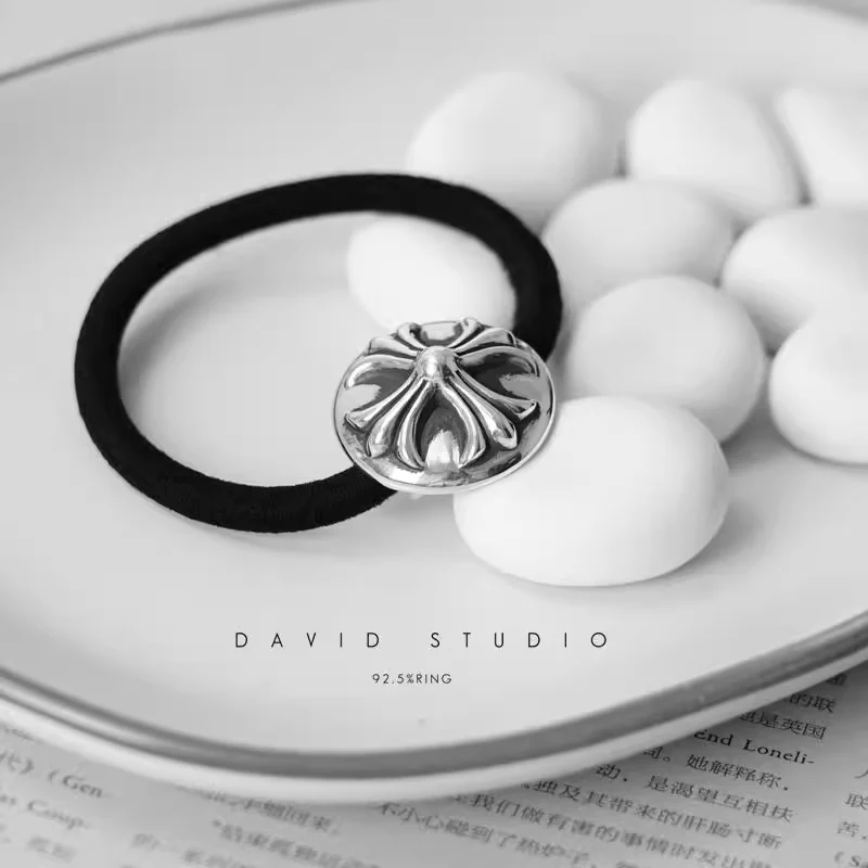 CHROME HEARTS CROSS BALL HAIR TIE