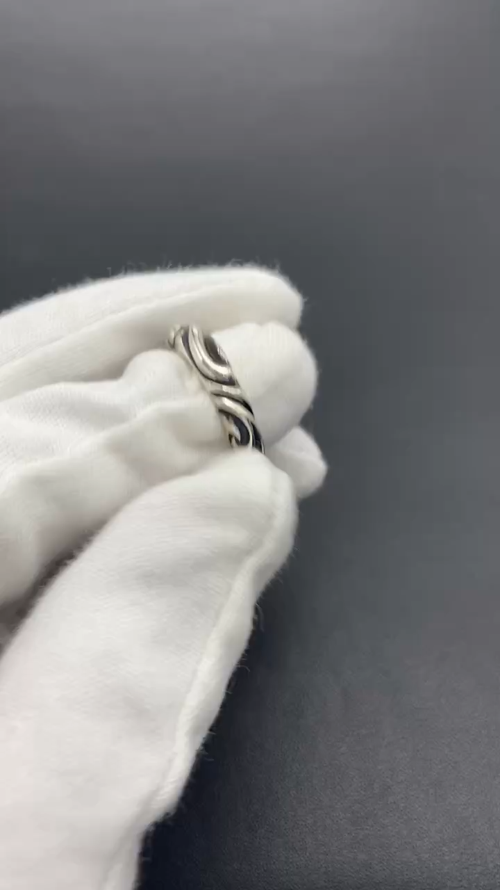 CHROME HEARTS SCROLL BAND RING