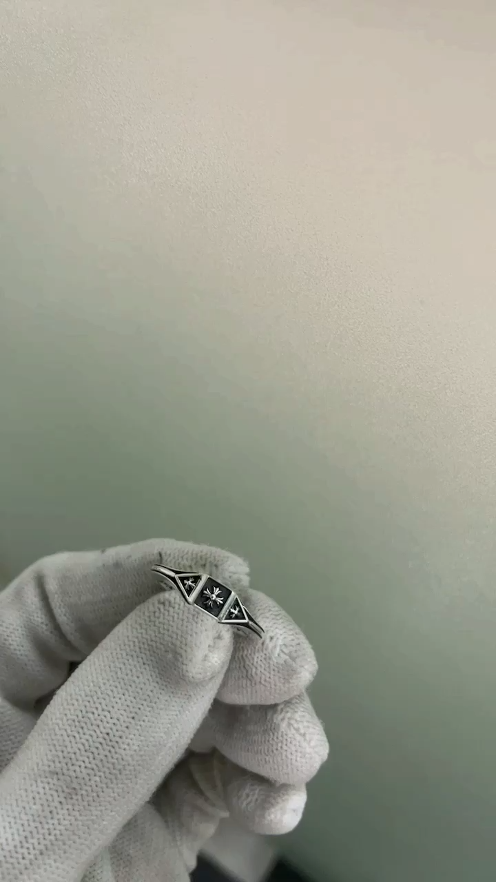 CHROME HEARTS TRIPLE CROSS DECO RING