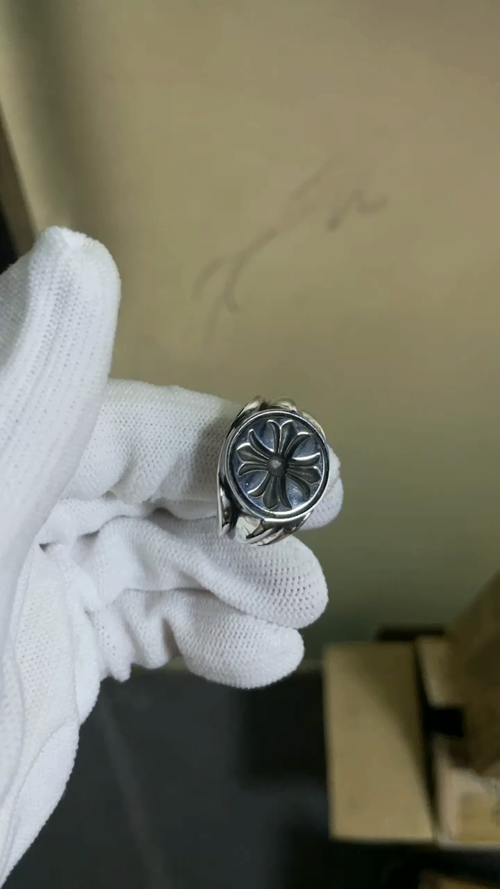 CHROME HEARTS CH PLUS CONCAVE SIGNET RING