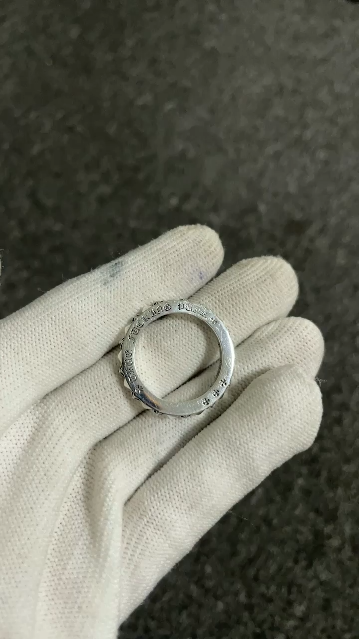 CHROME HEARTS TRUE FUCKING PUNK RING