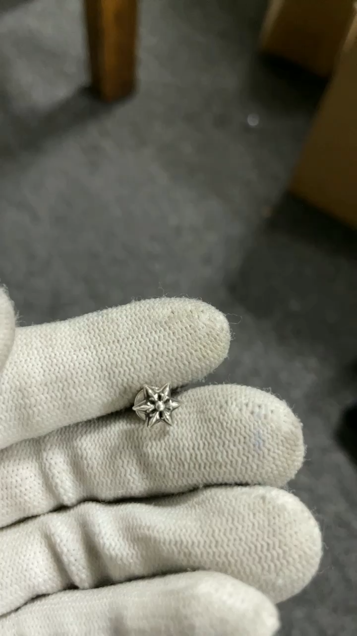 CHROME HEARTS CUT OUT STAR EARRING