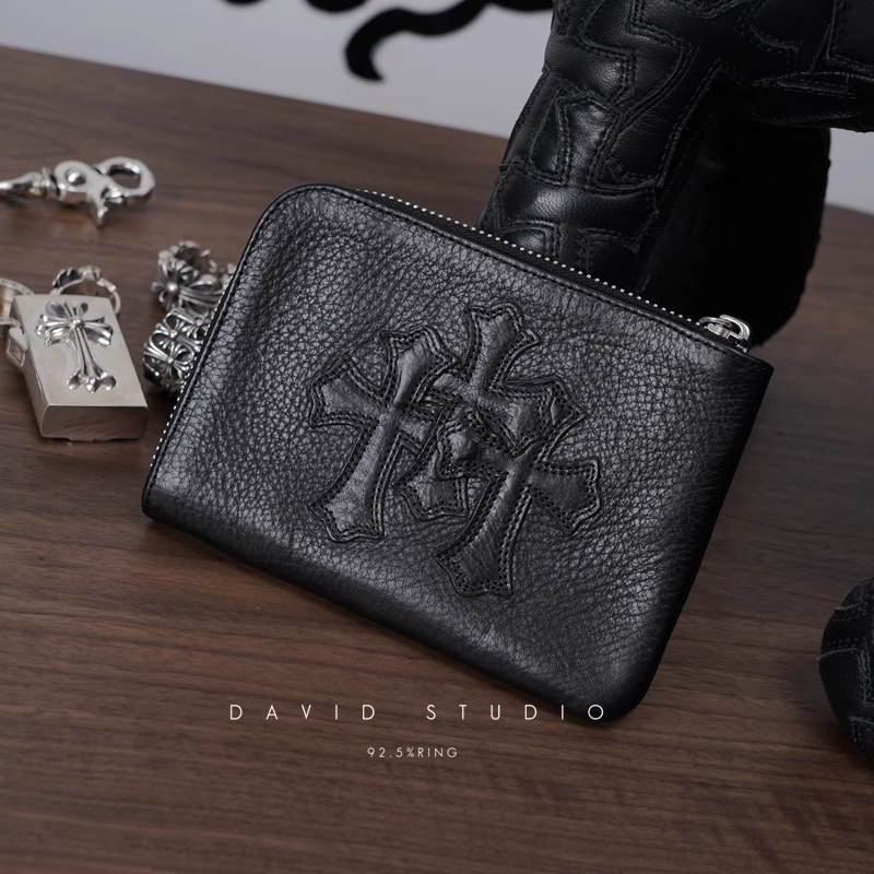 2 DAGGER ZIP 3 CEMETERY CROSS WALLET