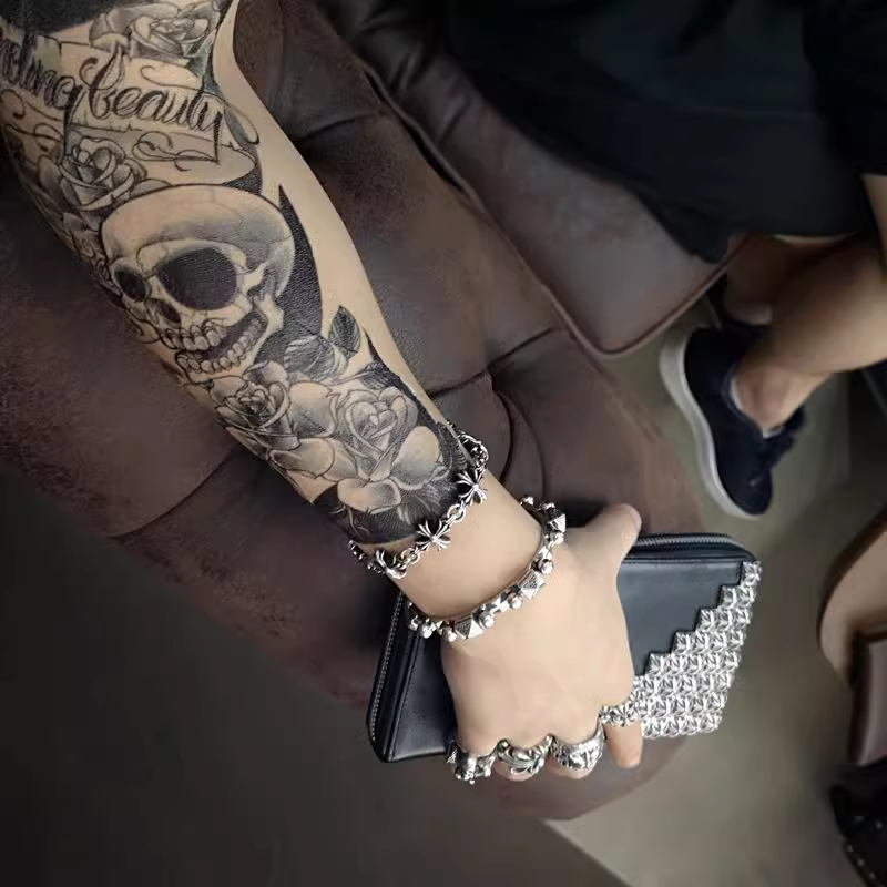 Chrome Hearts Zip Multi Pyramid Plus Wallet