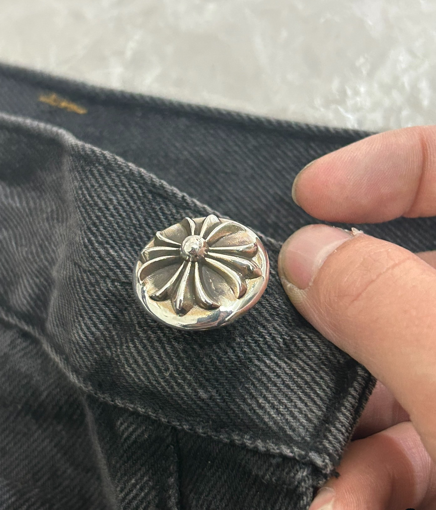 CHROME HEARTS CH PLUS TURN BUTTON