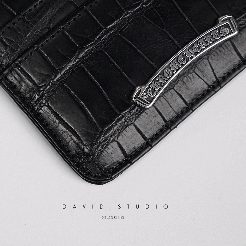 CROCODILE LEATHER CARD HOLDER