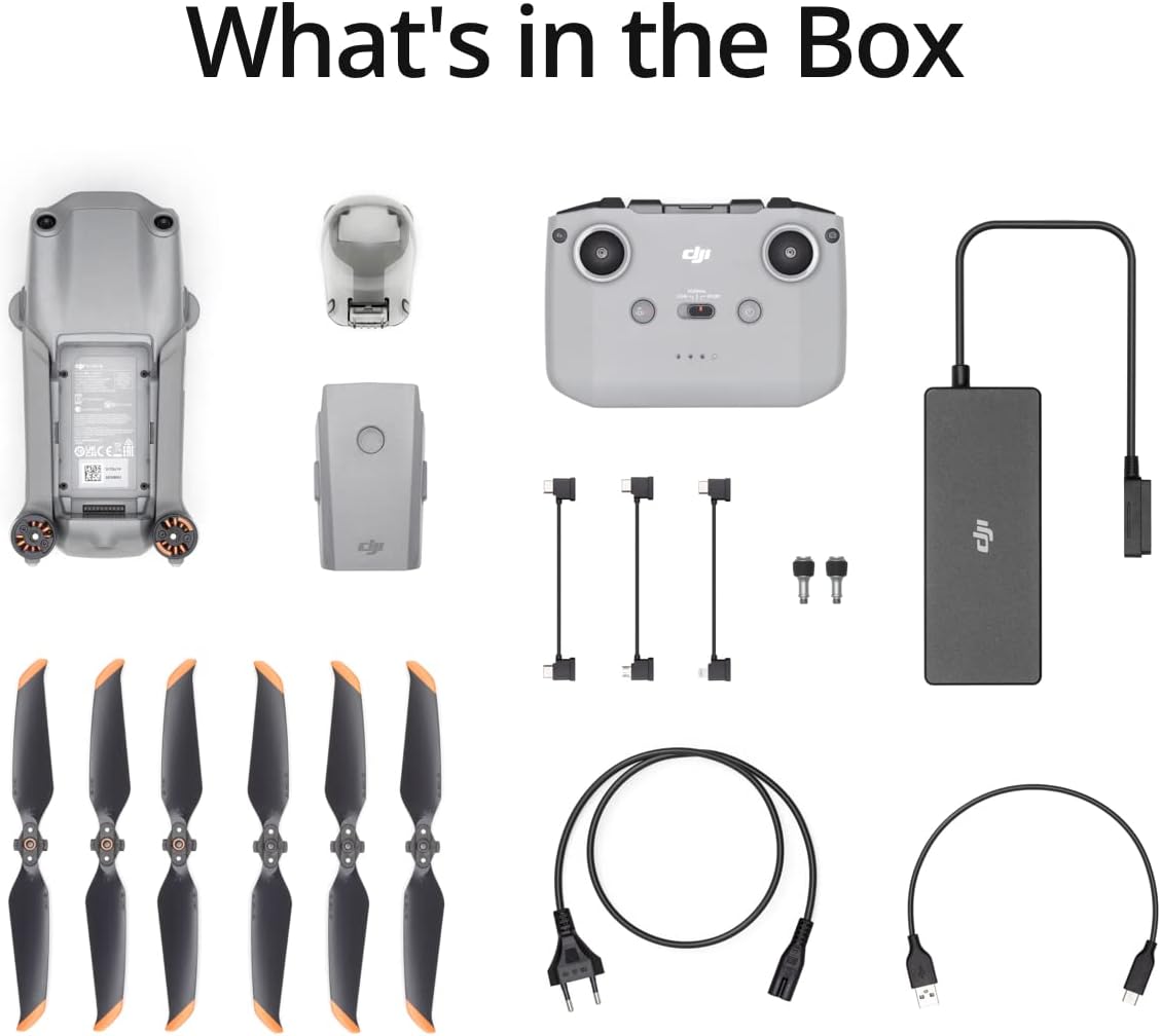 DJI Air 2S, dron con cámara cardán de 3 ejes, video de 5.4K, sensor CMOS de 1 pulgada, 4 direcciones de detección de obstáculos, tiempo de vuelo de 31 minutos, transmisión de video de 7.5 mi,