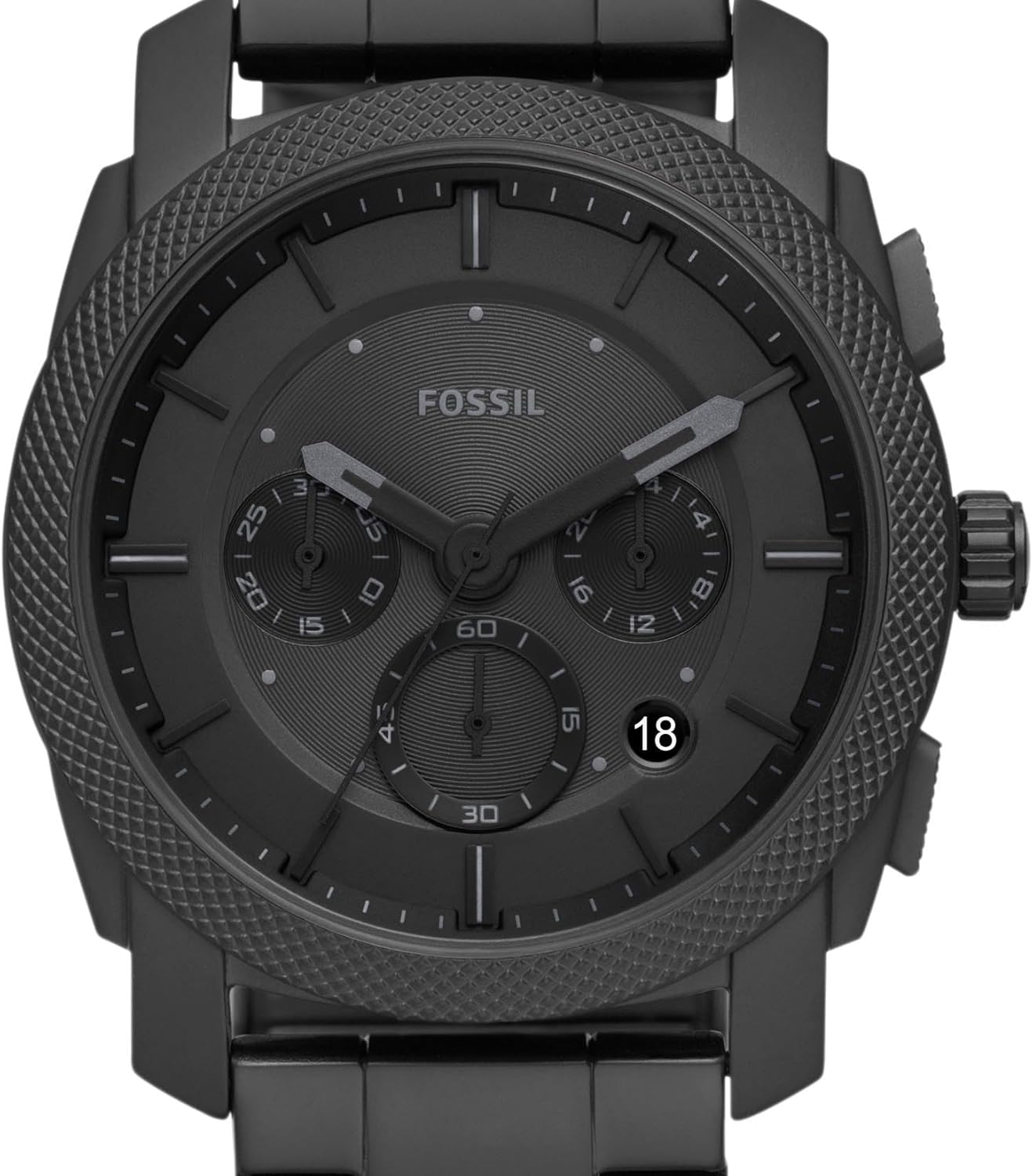 Fossil Machine Men's Watch with Stainless Steel or Leather Band, Chronograph or Analog Watch Display