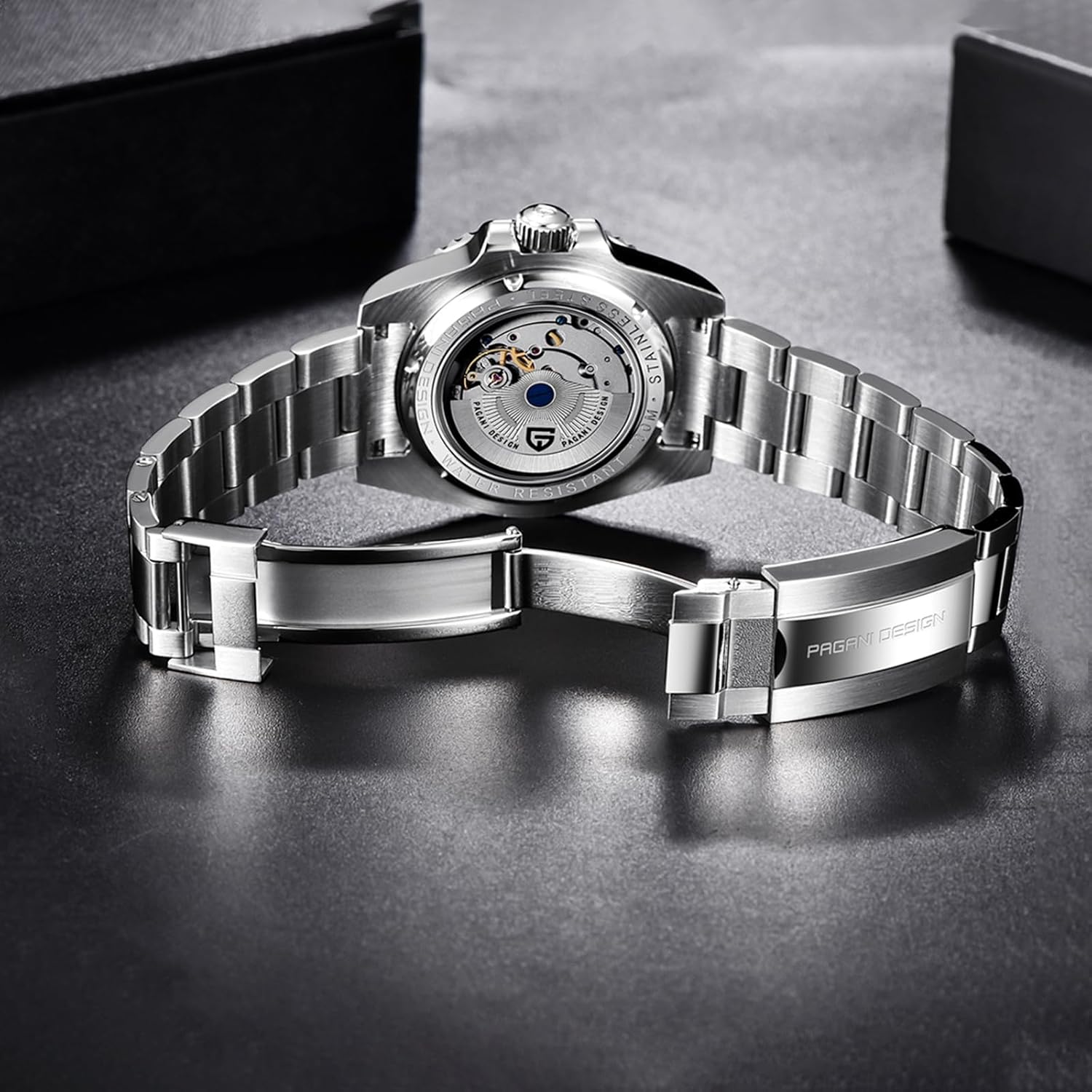 Men Watch Pagani Design GMT Watches for Men Automatic 40MM Date 100M Waterproof Stainless Steel Sapphire Glass Mechanical Wristwatches PD-1662