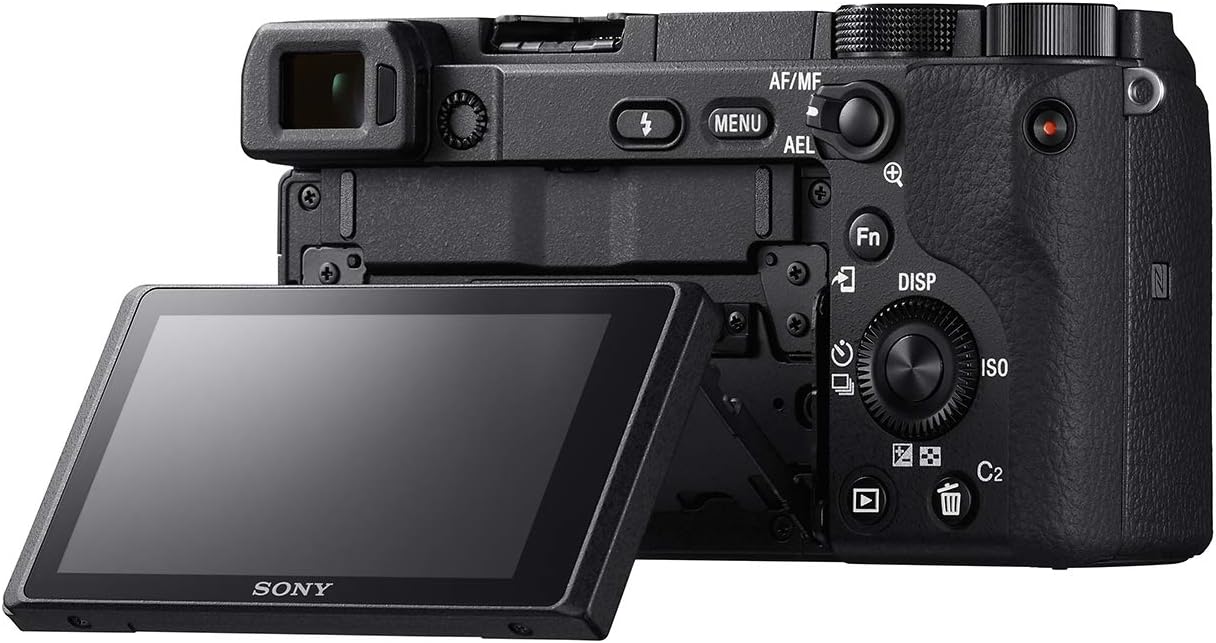 Sony Alpha a6400 Mirrorless Camera: Compact APS-C Interchangeable Lens Digital Camera with Real-Time Eye Auto Focus, 4K Video, Flip Screen & 16-50mm Lens - E Mount Compatible - ILCE-6400L/B, Black