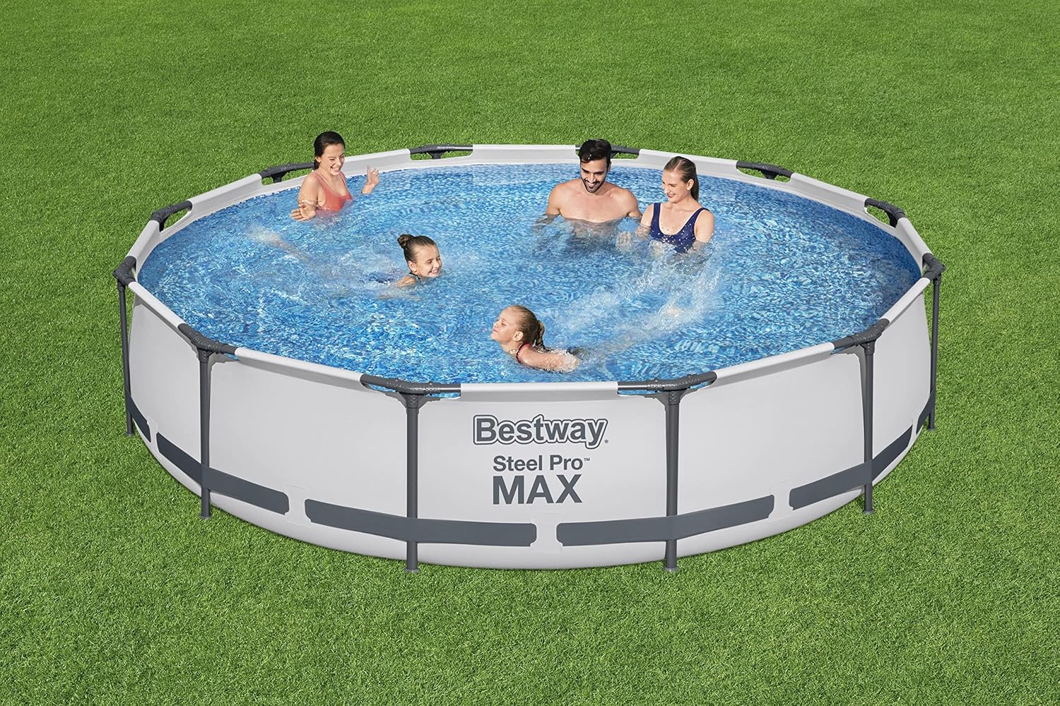 Bestway Steel Pro MAX 14' x 33 Round Above Ground Pool Set | Includes 530gal Filter Pump
