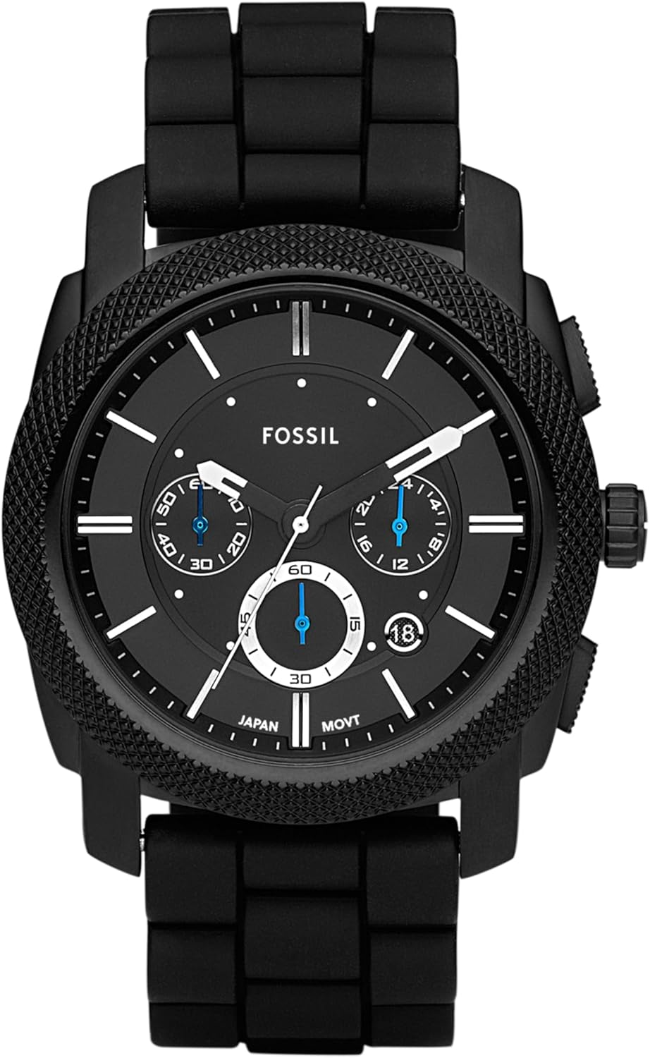 Fossil Machine Men's Watch with Stainless Steel or Leather Band, Chronograph or Analog Watch Display