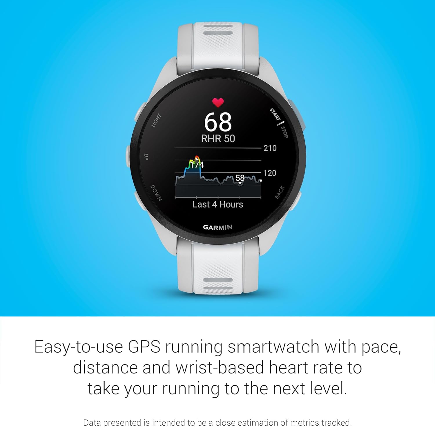 Garmin Forerunner 165, Running Smartwatch, Colorful AMOLED Display, Training Metrics and Recovery Insights, Black