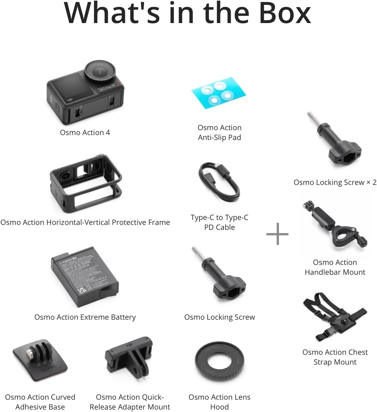 DJI Osmo Action 4 Standard Combo, Waterproof Action Camera 4K with 1/1.3 Sensor, Low-Light Imaging, Long-Lasting 160 Mins, Stabilization, Dual Touchscreens, Vlogging Camera for Travel, Sports