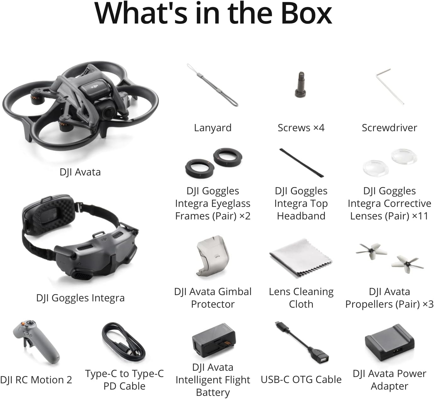 DJI Avata Pro-View Combo – Vista en primera persona Drone UAV Quadcopter con video estabilizado 4K, FOV súper ancho de 155°, freno de emergencia y flotador, incluye nuevo RC Motion 2 y gafas 2