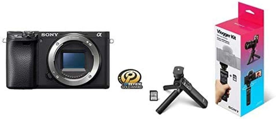 Sony Alpha a6400 Mirrorless Camera: Compact APS-C Interchangeable Lens Digital Camera with Real-Time Eye Auto Focus, 4K Video, Flip Screen & 16-50mm Lens - E Mount Compatible - ILCE-6400L/B, Black