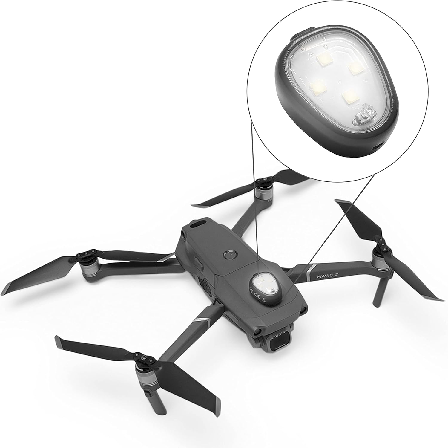 Lume Cube - Drone Strobe - Iluminación anticolisión - Luz anticolisión FAA - Se adapta a todos los drones - Batería de larga duración - DJI Mini, Mavic, Phantom, Inspire, Matrice