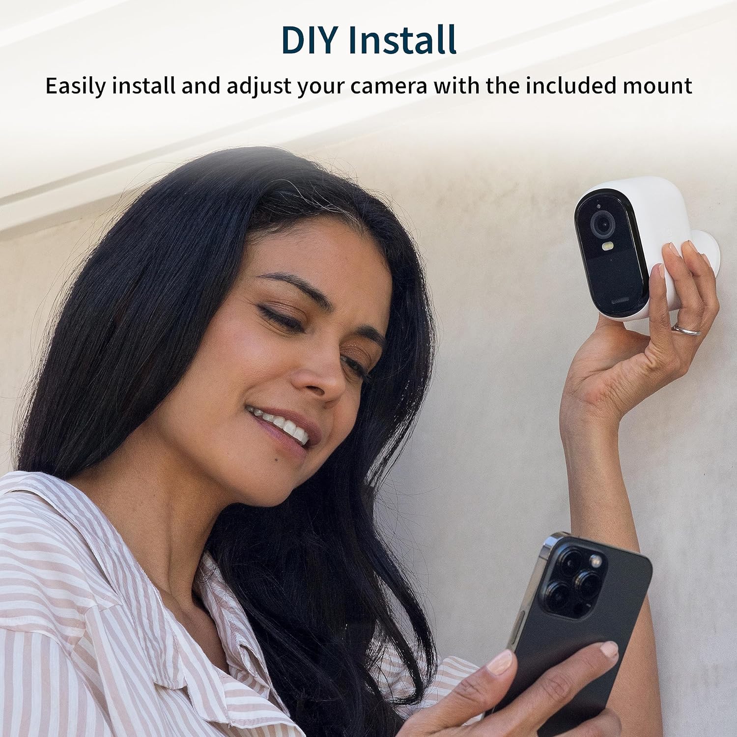 Arlo Essential Security Camera 2K | Indoor - Outdoor | 2nd Gen | Wireless with Spotlight, 2-Way Audio, Color Night Vision, Live Stream, Motion Activiation, Real Time Notifications - White, 2 Camera