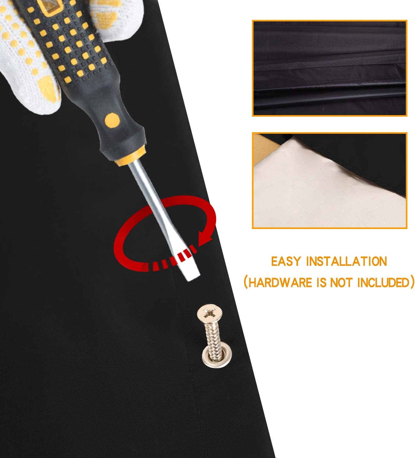 Heavy Duty Swing Set Canopy,Kids Playground Roof Canopy Cover,Wooden Swing Sets Cover For Backyard,Outdoor Replacement Sunshade Cover Black 52“ x 90” Inch,Playest Canopy Replacement 52“ x 90” Inch