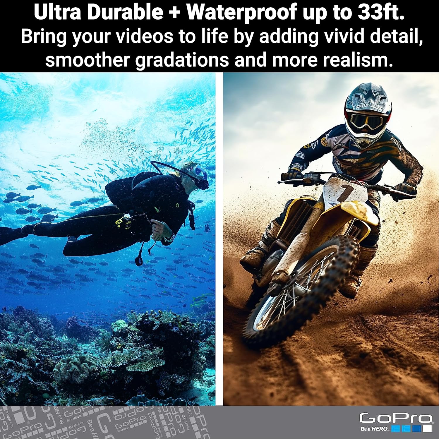 GoPro HERO11 Black – E-Commerce Packaging - Waterproof Action Camera with 5.3K60 Ultra HD Video, 27MP Photos, 1/1.9 Image Sensor, Live Streaming, Webcam, Stabilization