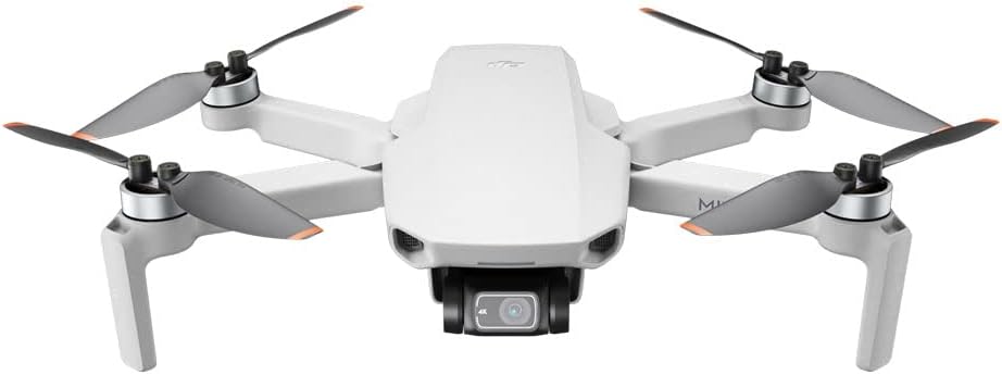 DJI Mini 2 - Drone Quadcopter ultraligero y plegable, cardán de 3 ejes con cámara 4K, foto de 12MP, tiempo de vuelo de 31 minutos, transmisión de video HD OcuSync 2.0 de 6.2 mi, QuickShots gris